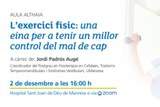 Aula Althaia de Neurologia -“L’exercici físic: una eina per a tenir un millor control del mal de cap”