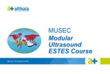 MUSEC - Modular Ultrasound ESTES course