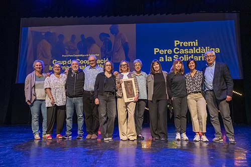 El grup de Cooperació Internacional d'Althaia, guardonat amb el Premi Casaldàliga a la Solidaritat