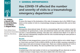 El servei de COT publica un estudi sobre l’impacte de la covid-19 en les visites al servei d’Urgències de traumatologia