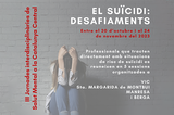 El suïcidi, eix de les III Jornades interdisciplinàries de salut mental a la Catalunya Central