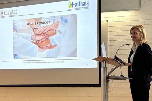 La infermera Cristina Lao López, Excel·lent Cum Laude per la seva tesi doctoral