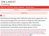 Publicació del servei d'Oncologia a la prestigiosa revista 'The Lancet Oncology'